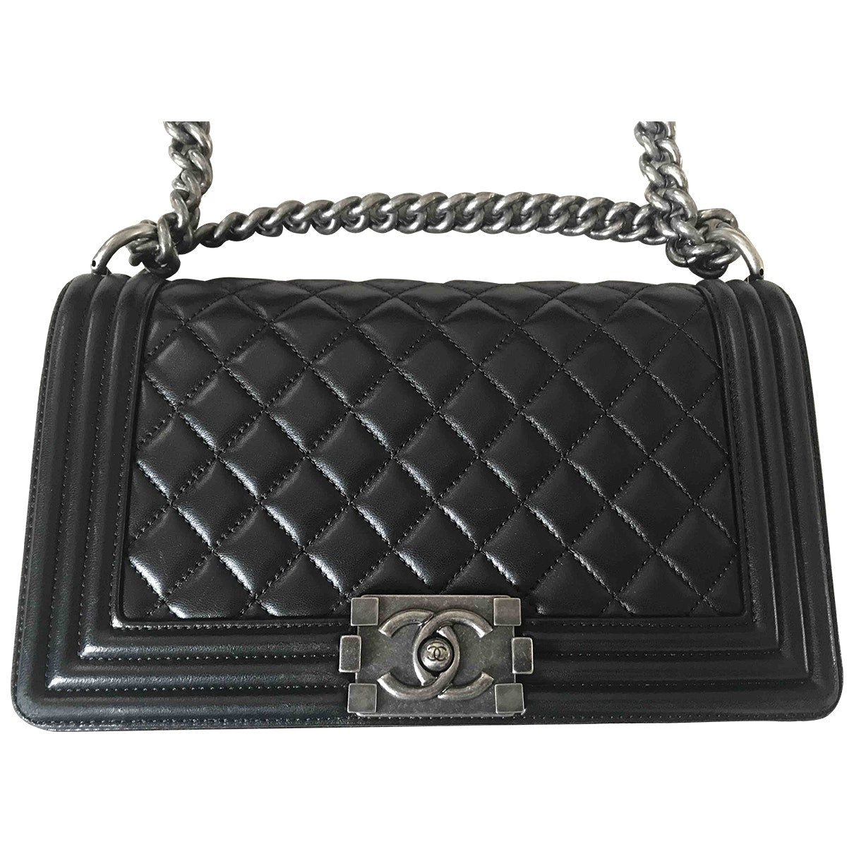 boy black leather handbag Evening