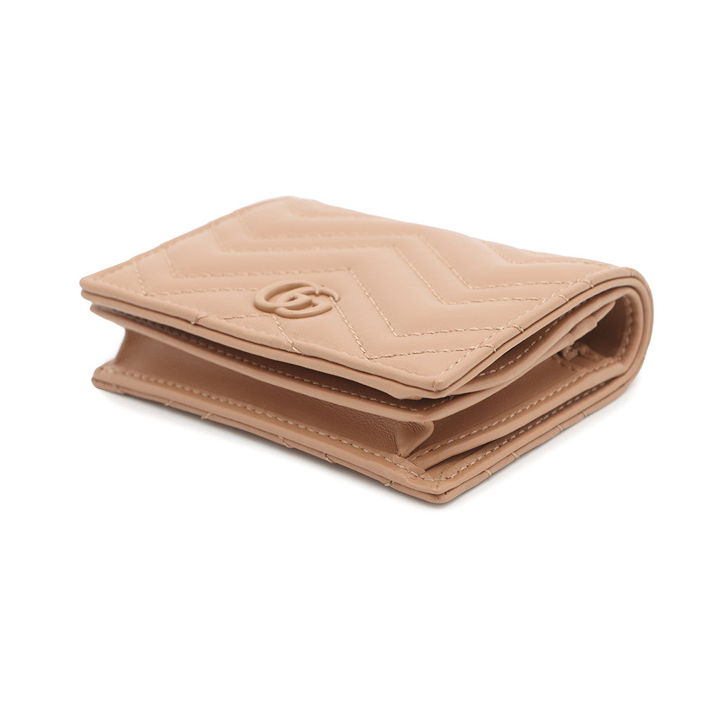 Gucci GG Marmont Beige466492 Leather Wallet Case