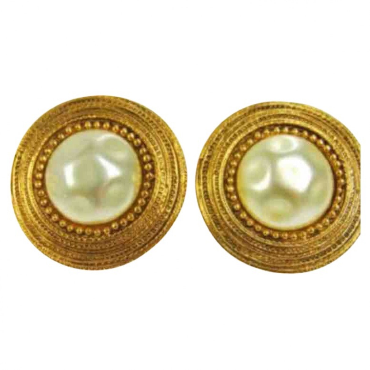 Chanel baroque gold pearls earrings Jewelry