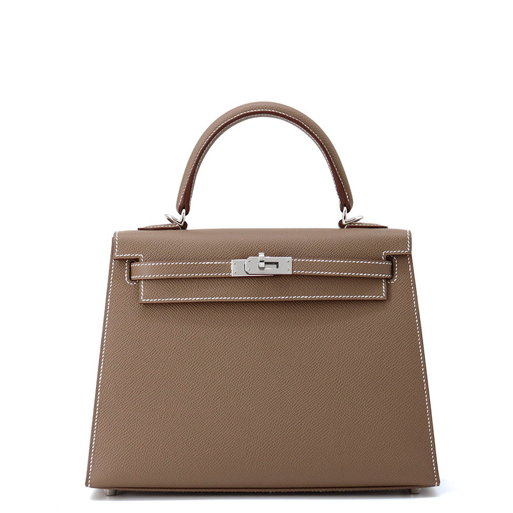 Kelly Etoupe Epsom Size Handbag Travel Bag