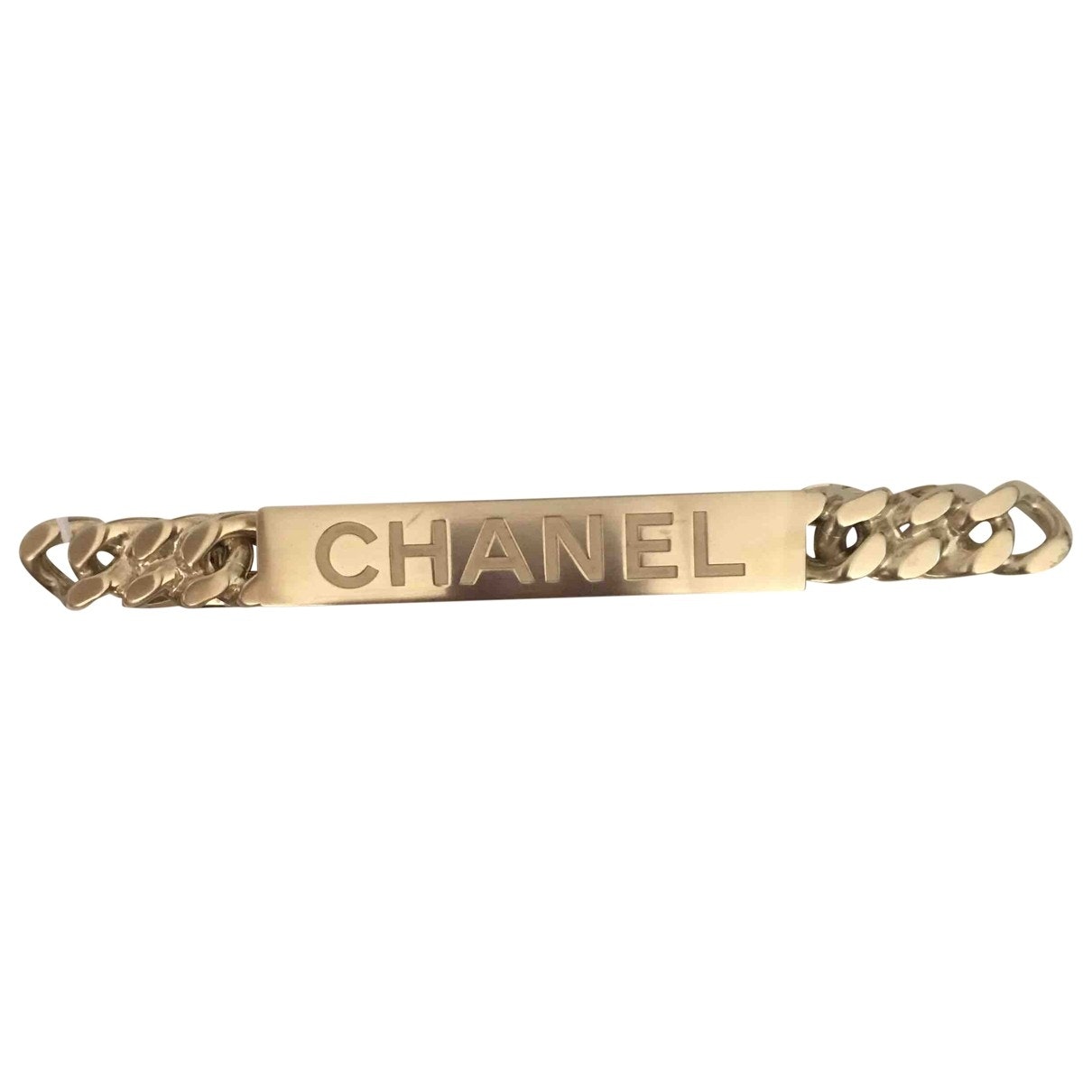 Chanel gold metal hair accessories