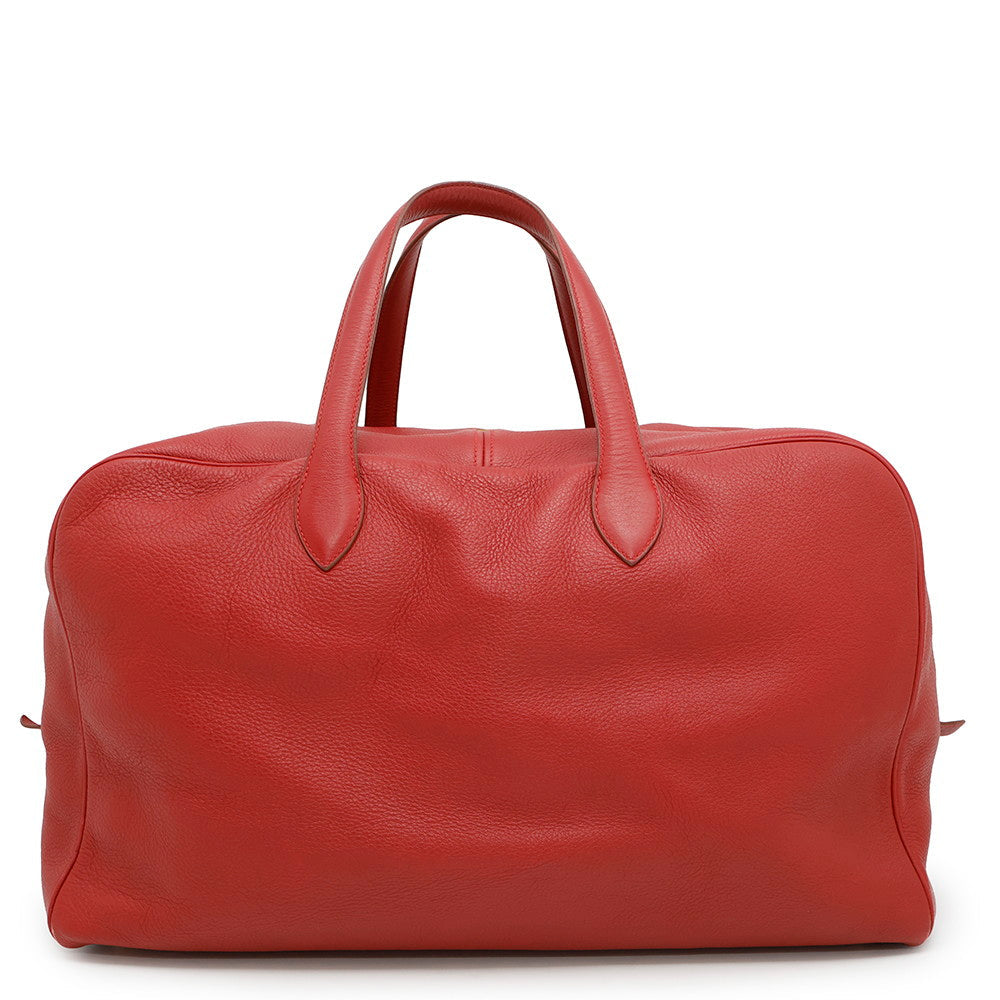 Victoria Taurillon Clemence Size Handbag Red Travel Bag