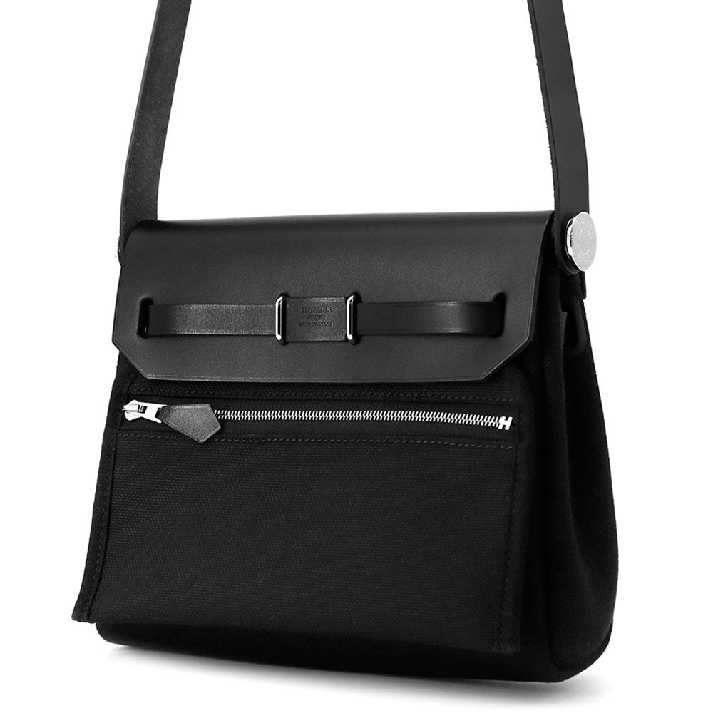 Herbag Zip Toile H Viking Vache Hunter Leather Black Travel Bag