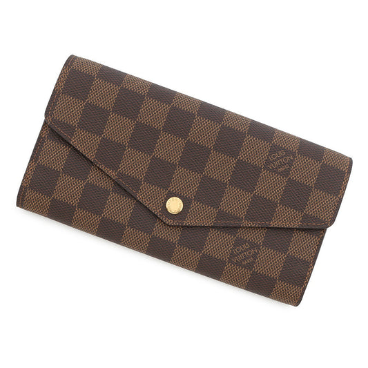 Louis Vuitton Portefeuille Sarah BrownN63209 Ebene Canvas Damier Handbag