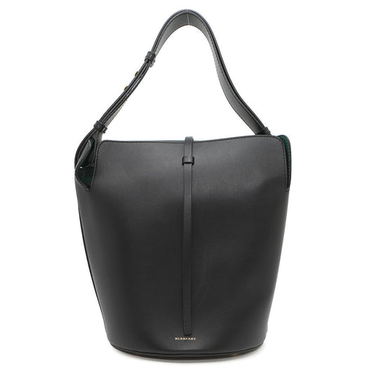 Burberry Shoulder Black40758901 Calf Leather Bucket Shoulder Bag