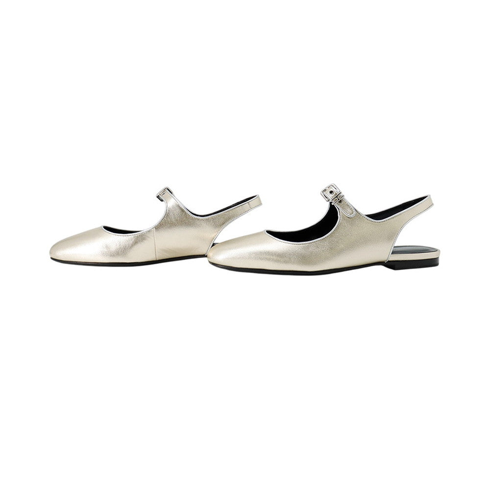 Ballet Flats Cleo Platinum Gris Argenth Z Shoes
