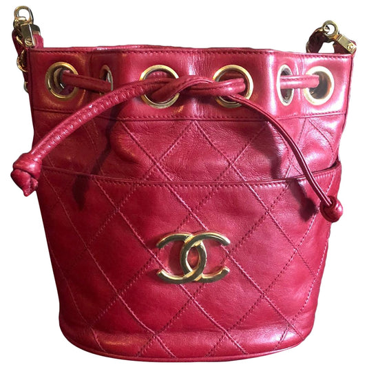 red leather handbag Polished