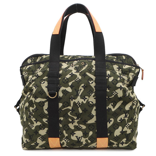 Louis Vuitton tray Light NoirM95783 Monogramou Flage Green Beige Handbag