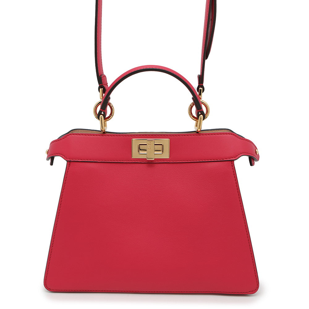 Fendi Peekaboo See You Pink8Bn327 Leather Small Travel Bag
