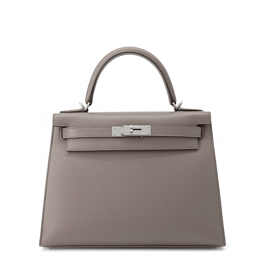 Kelly Sellier Etain Epsom Size Handbag Travel Bag
