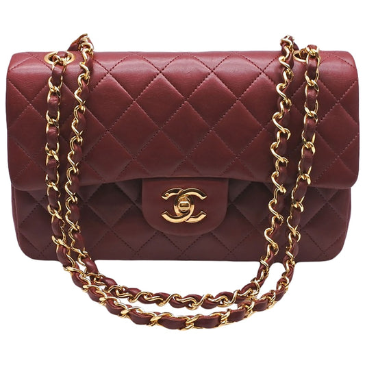timeless/classique red leather handbag Elegant