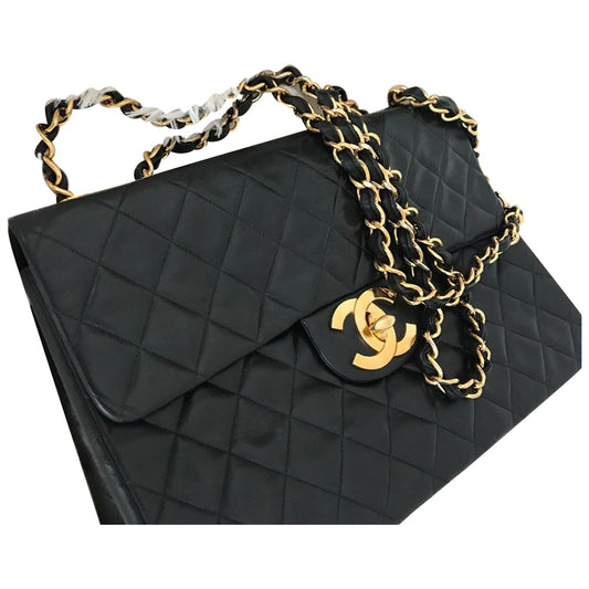 timeless/classique black leather handbag 140
