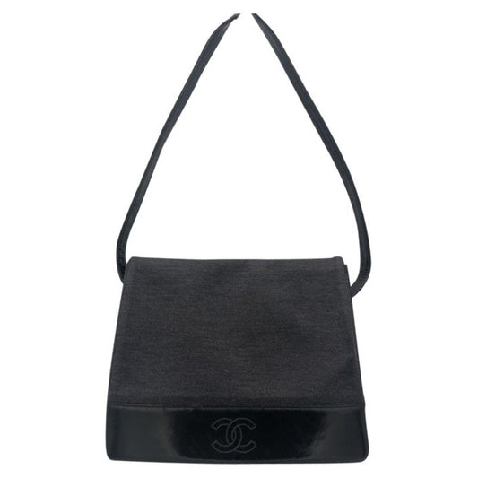 black velvet handbag Signature
