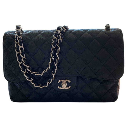 timeless/classique black leather handbag 141