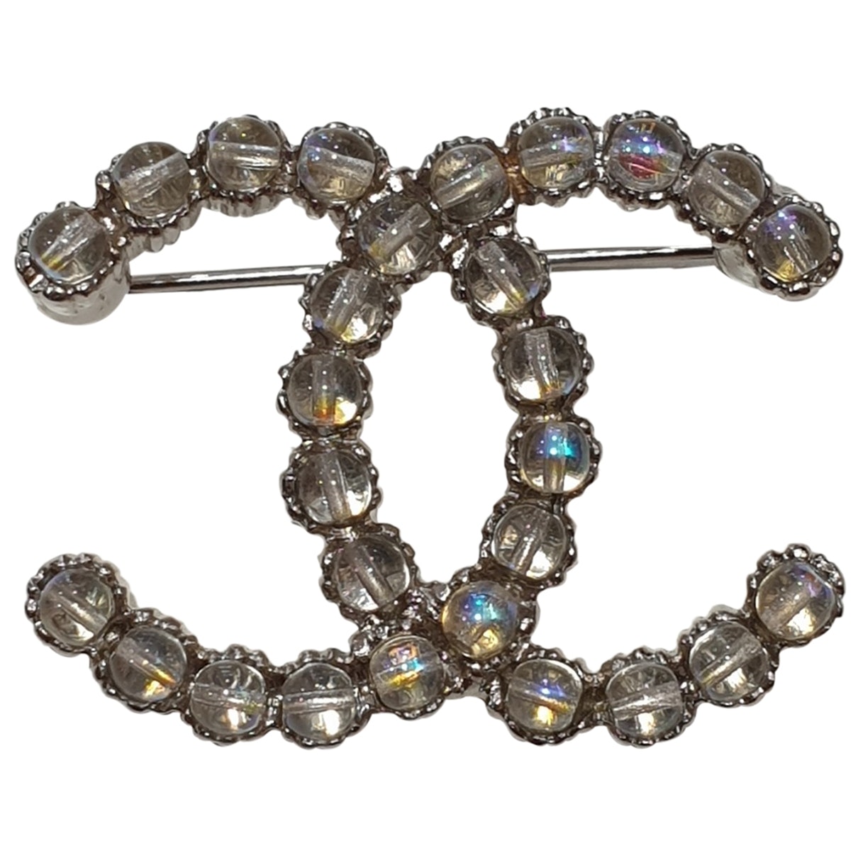 Chanel silver steel pins & brooches Jewelry
