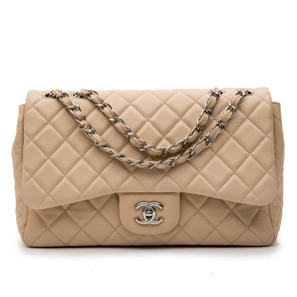 timeless/classique beige leather handbag Soft