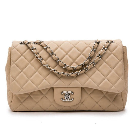 timeless/classique beige leather handbag Soft