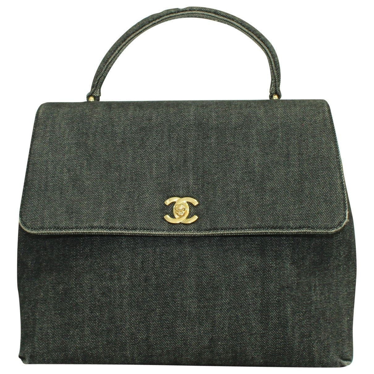 black leather handbag Signature Travel