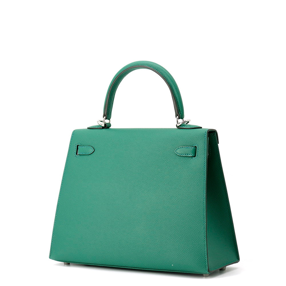Kelly Sellier Vert Vertigo Epsom Size Handbag Travel Bag