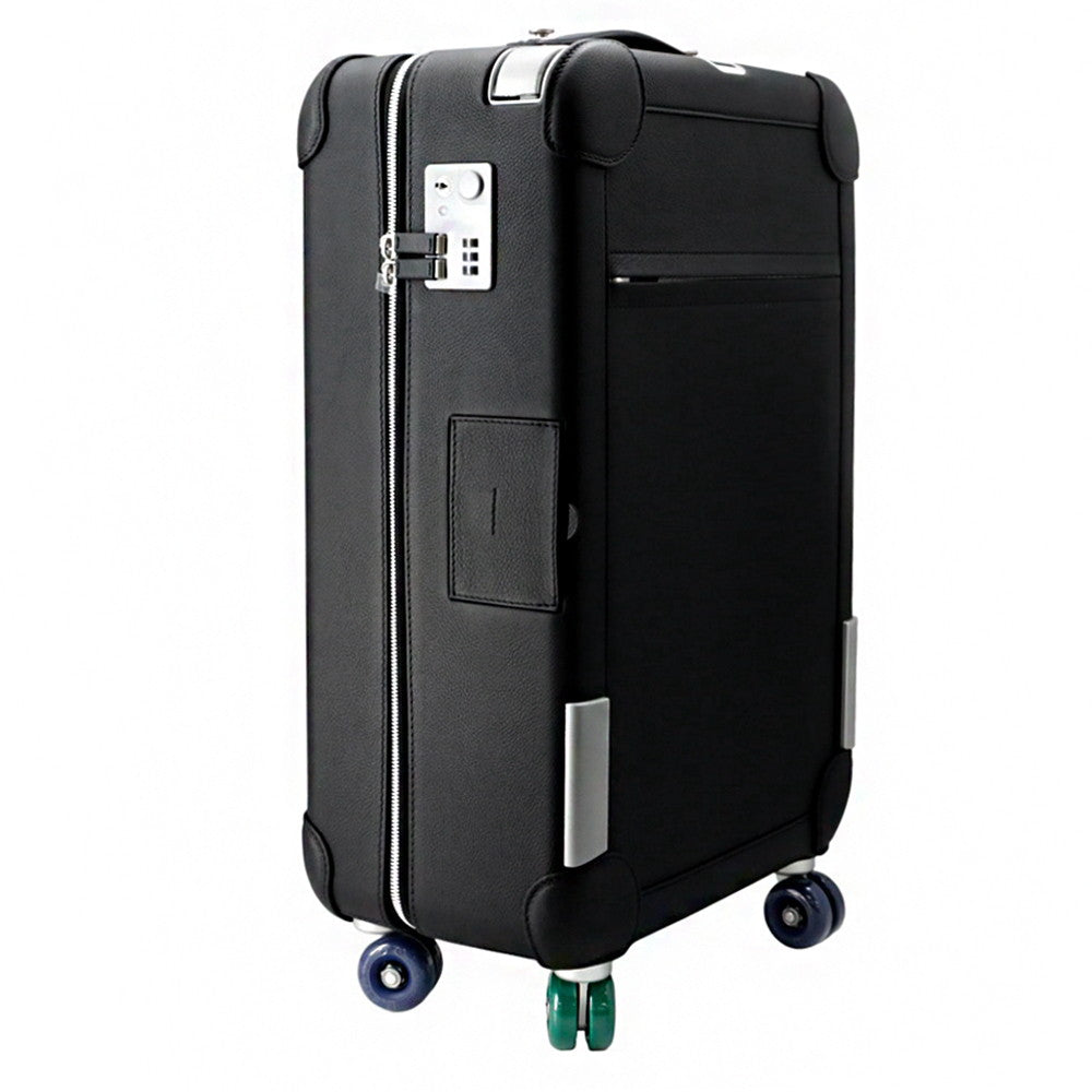 Rms Rolling Mobility Suitcase Taurillon Clemence Handbag Black Travel Bag