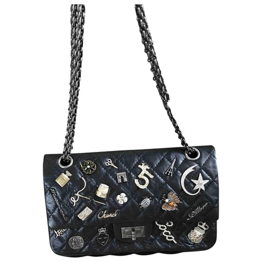 2.55 black leather handbag Boutique