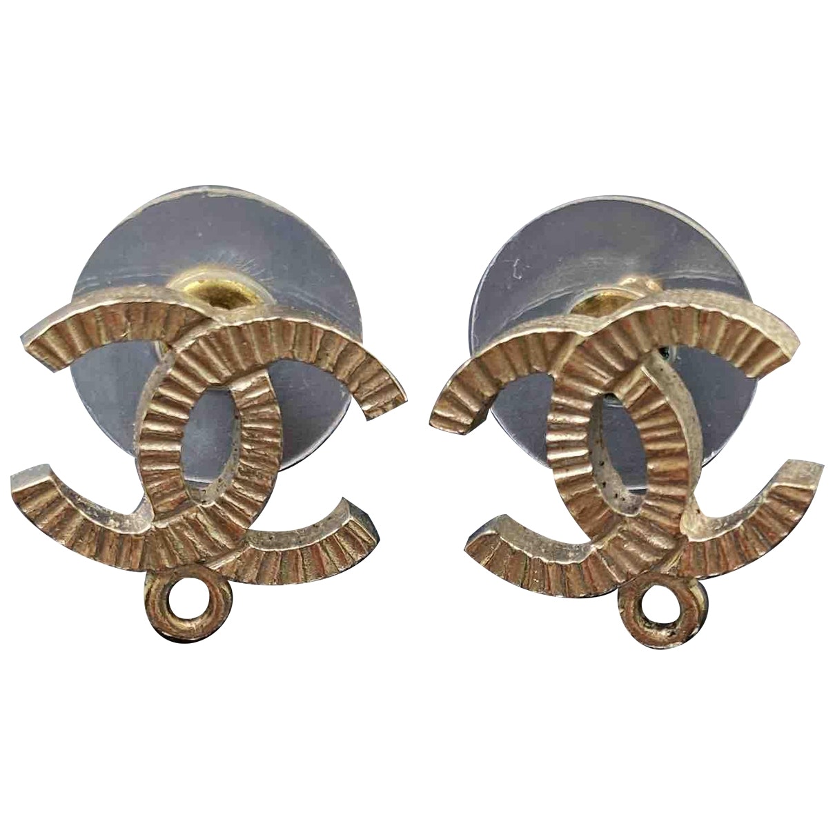 cc gold metal earrings Jewelry Casual