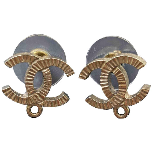 cc gold metal earrings Jewelry Casual
