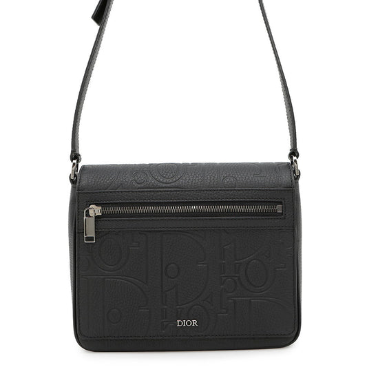Dior Gravity Messenger Bag Espo Llg H N Leather Black Travel Bag
