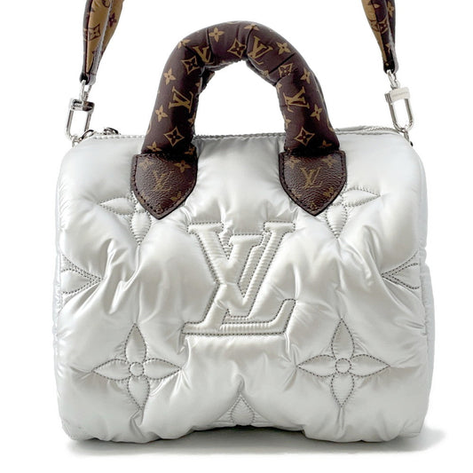 Louis Vuitton Speedy Bandouliere SilverM20973 Recycled Monogram Handbag