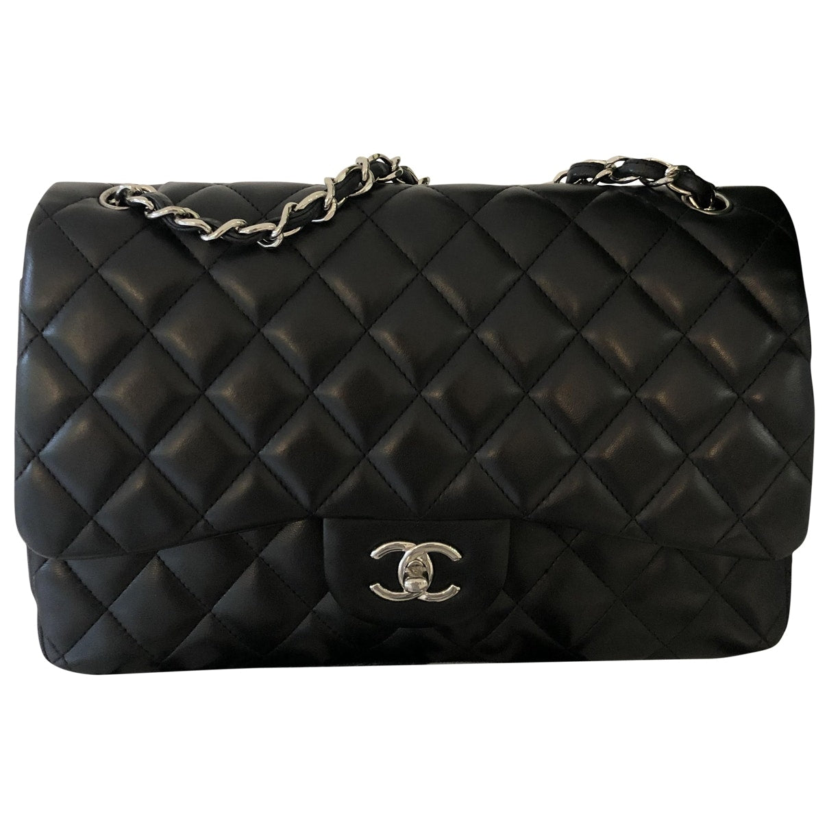 timeless/classique black leather handbag 145