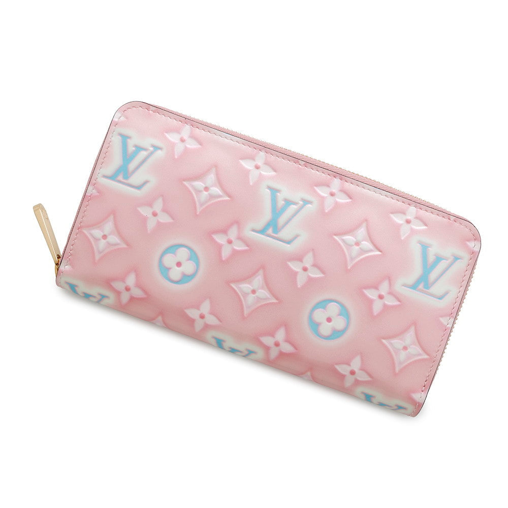 Louis Vuitton Valentine Japan Limited Edition Color Zippy Monogram Leather Vernis Wallet Case