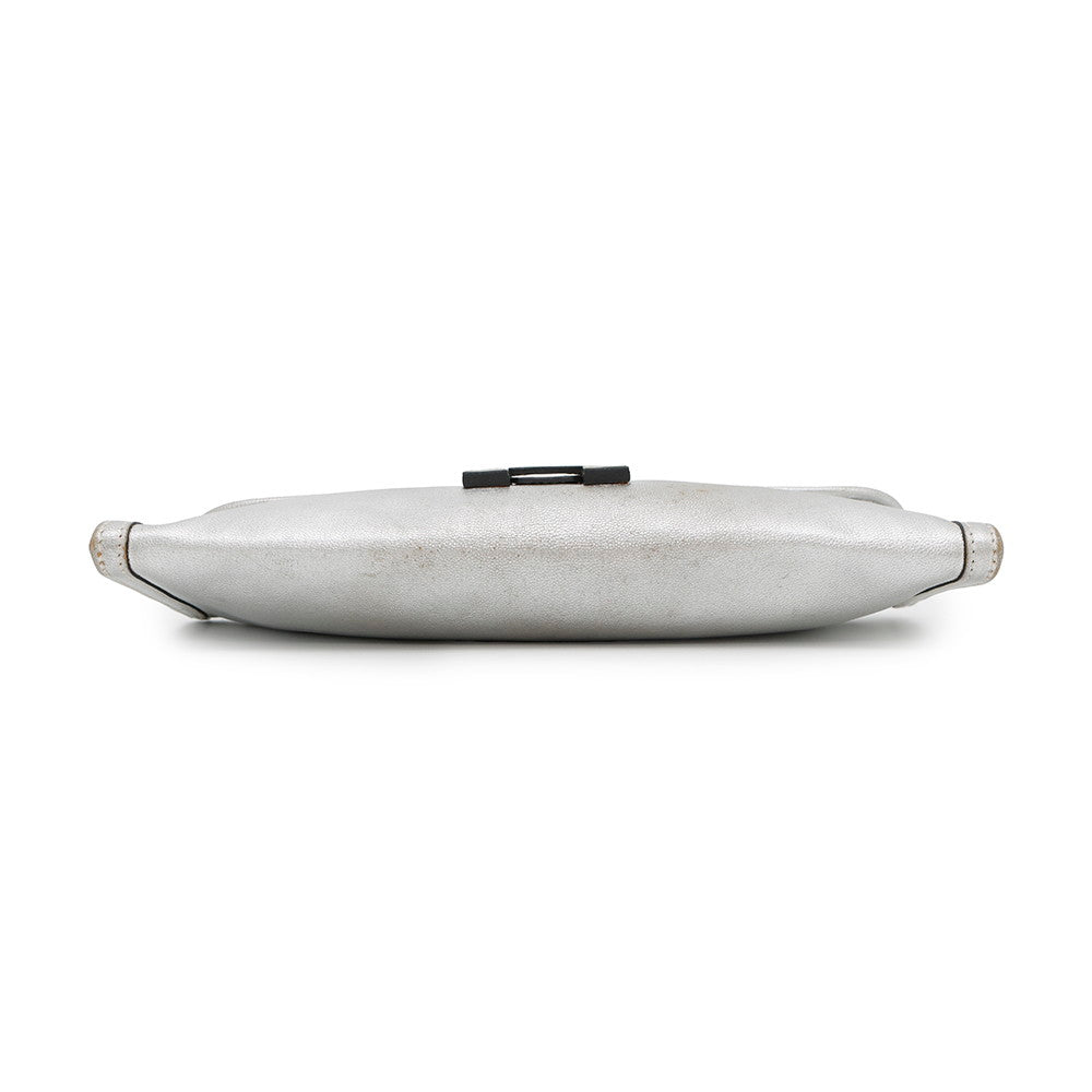 Jige Athens Olympics Limited Chevre Myzore Goatskin Silver Travel Bag