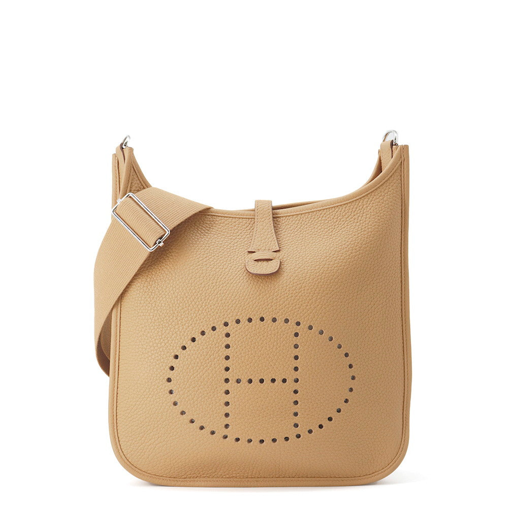 Evelyne Biscuit Taurillon Clemence Size Pm Handbag Travel Bag