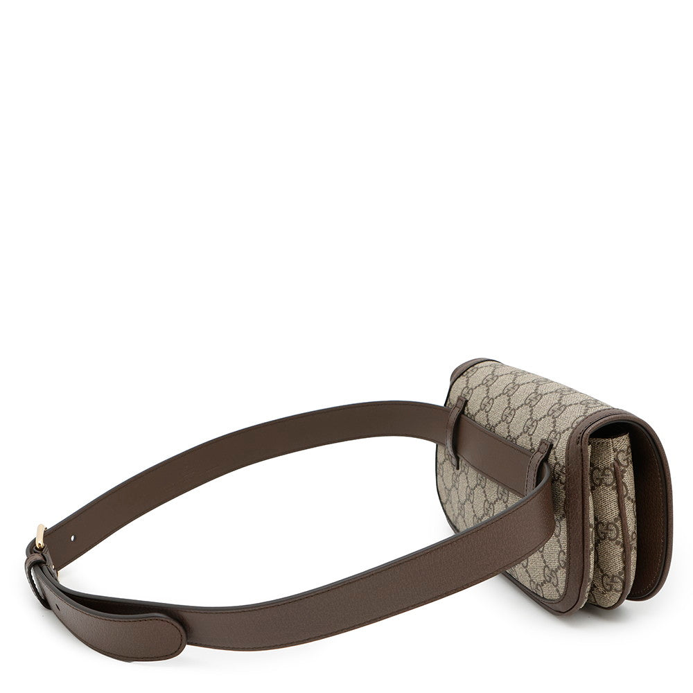 Gucci Supreme Blondie Belt Bag Brown703807 Pvc Leather Accessory