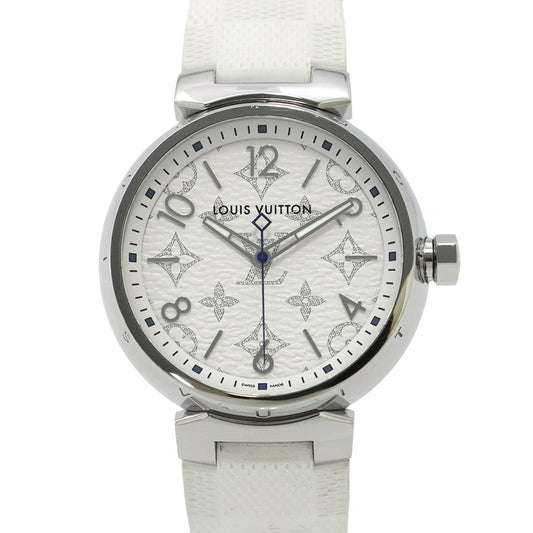 Louis Vuitton Tambour W41.5mm Stainless Steel Rubber DialQA114Z White Handbag