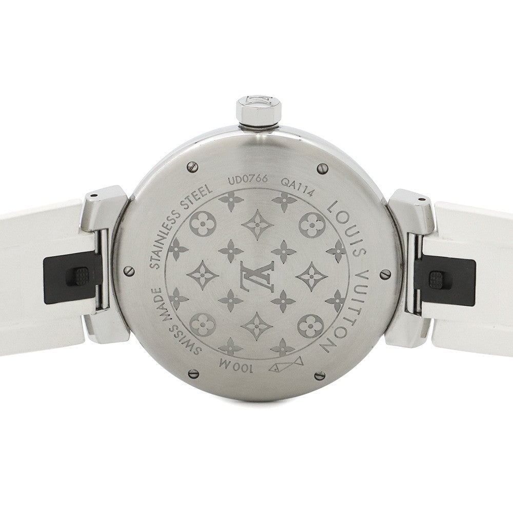 Louis Vuitton Tambour W41.5mm Stainless Steel Rubber DialQA114Z White Handbag