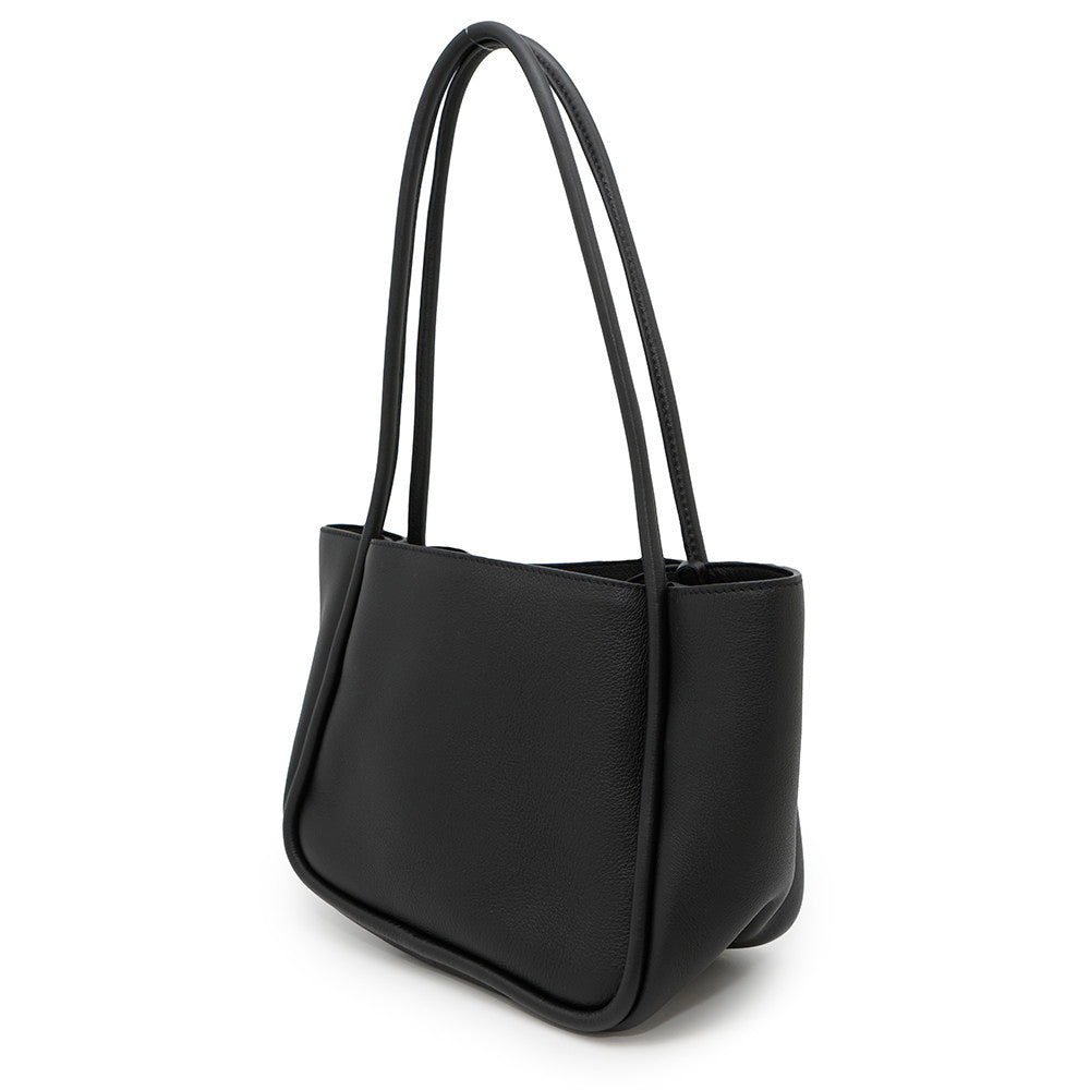 Shopping Tote Bg Handbag Leather Black Tote Bag