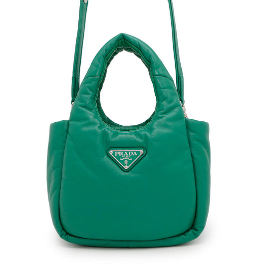 Prada ? Green1BA359 Soft Nappa Leather Mini Mini Bag
