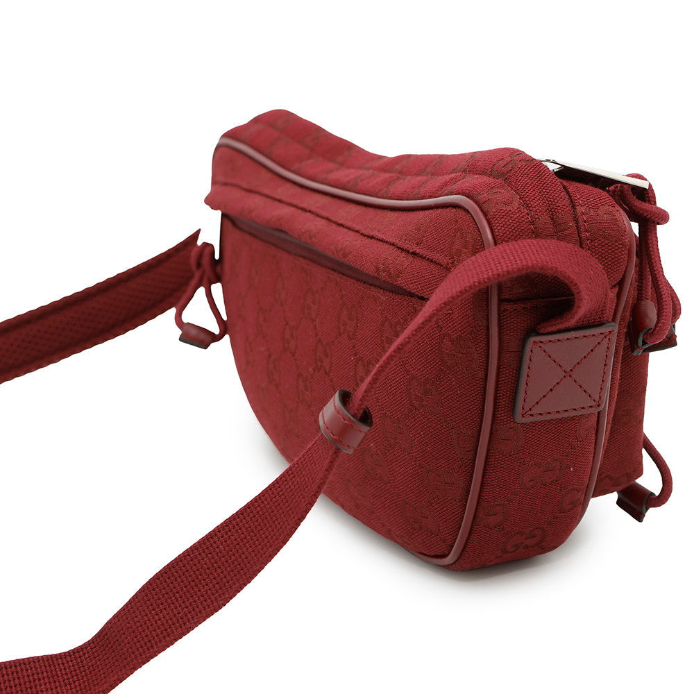 Gucci GG Cross Body Rosso Ancora802096 Canvas Small Handbag