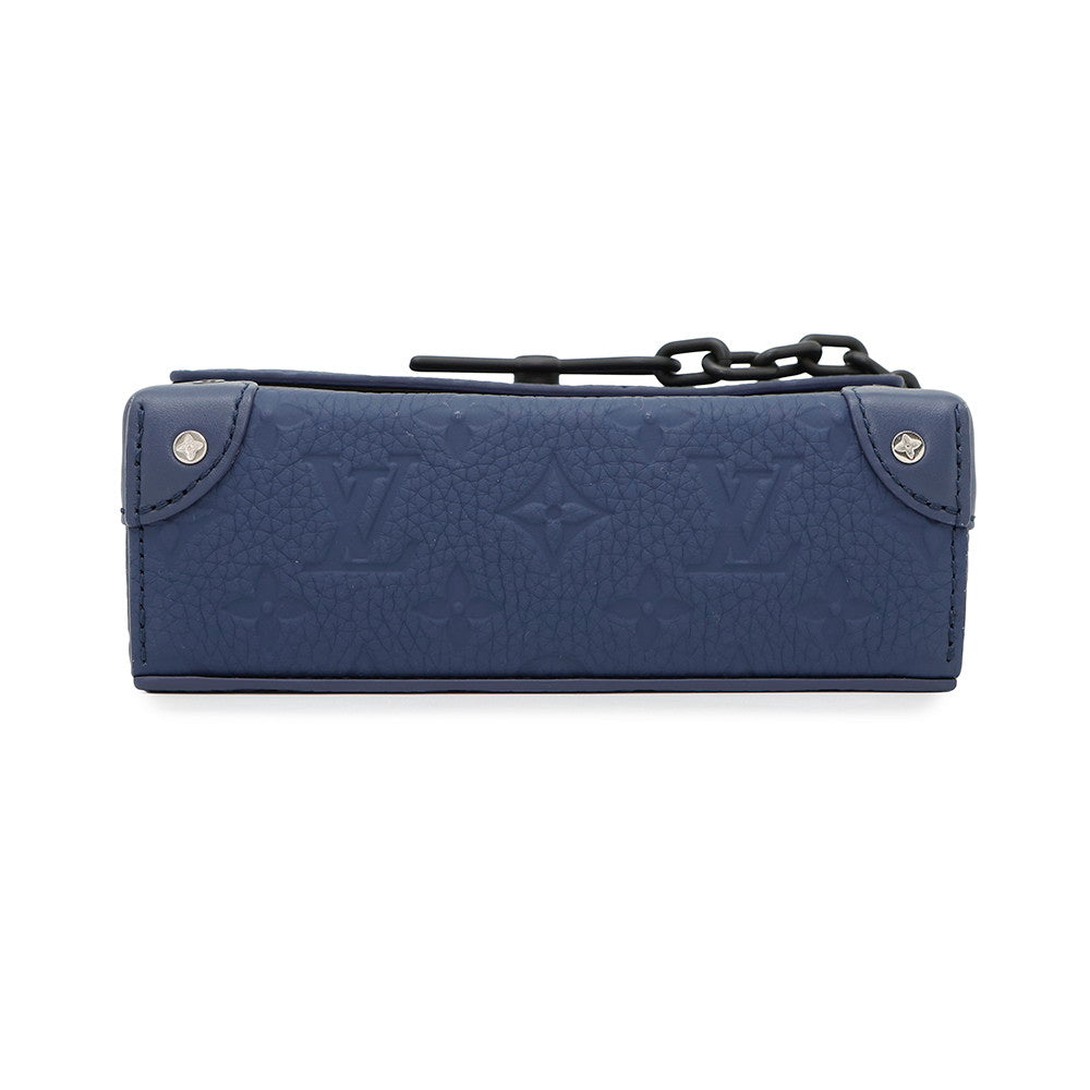 Louis Vuitton Steamer Wearable NuitM11522 ・Taurillon Monogram Blue Wallet Case