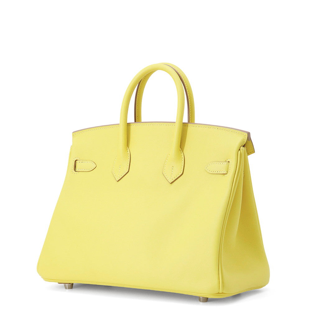 Birkin Lime Swift Size Handbag Leather Travel Bag