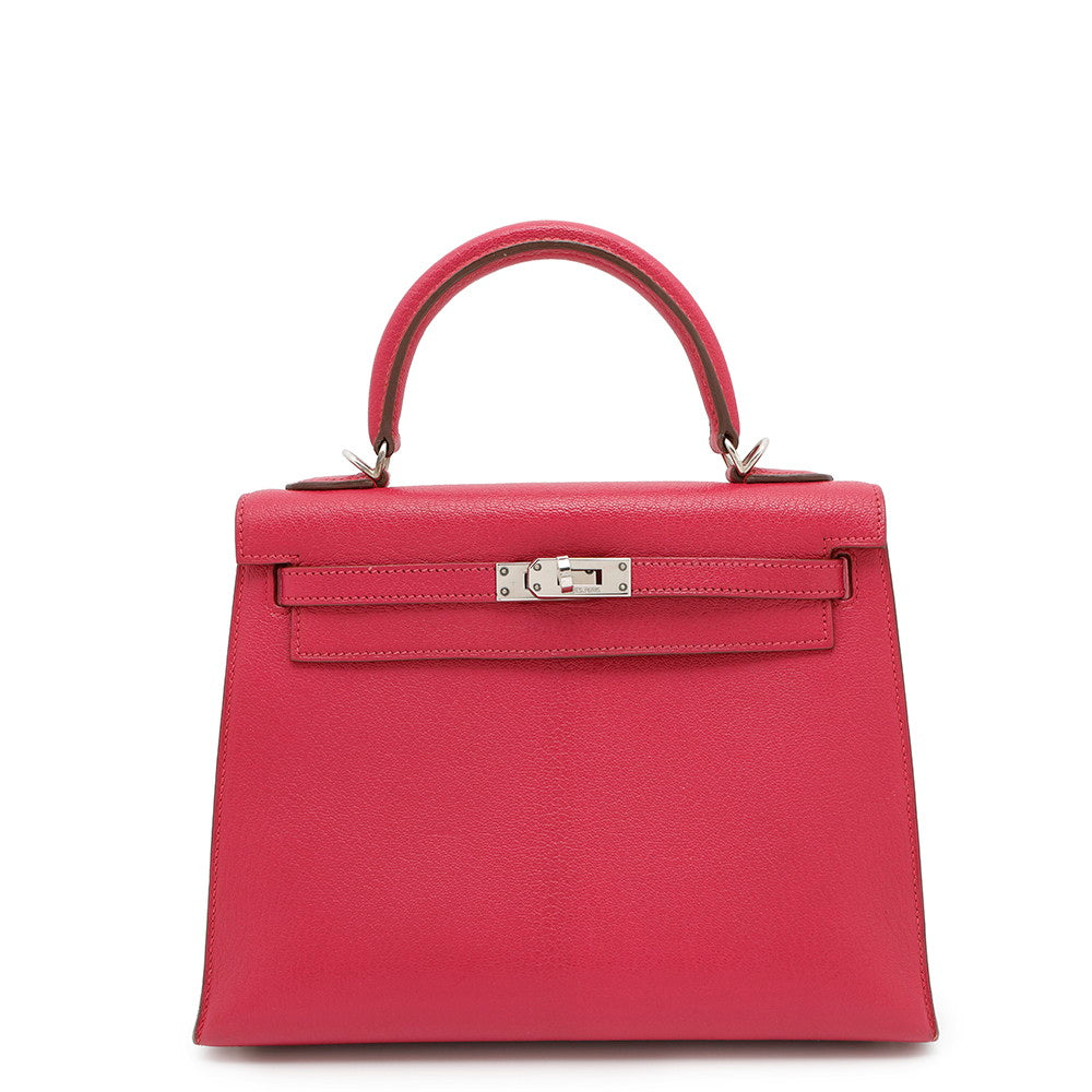 Kelly Sellier Framboise Chevre Myzore Goatskin Size Travel Bag