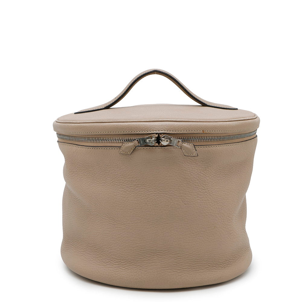 Inter City Taurillon Clemence Handbag Beige Travel Bag