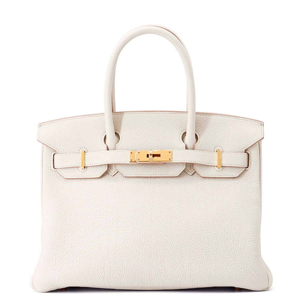 Birkin Beton Togo Size Handbag Leather Travel Bag