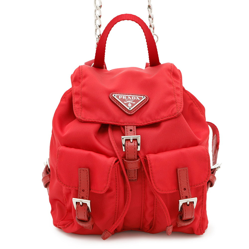 Backpack Bh Size Handbag Nylon Red