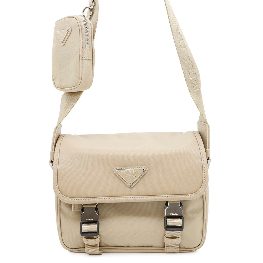 Re Xsaffiano Shoulder Bag Vd Leather Nylon