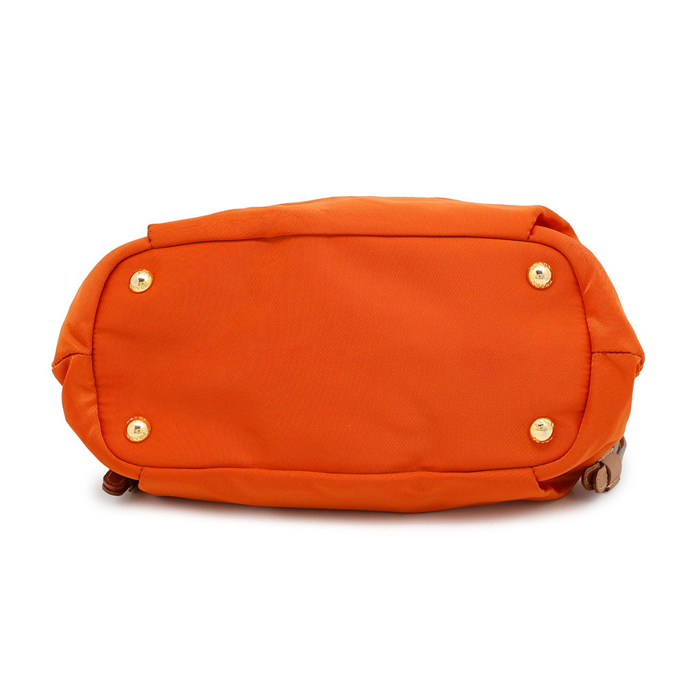 Handbag Orangebn Leather Nylon Travel Bag