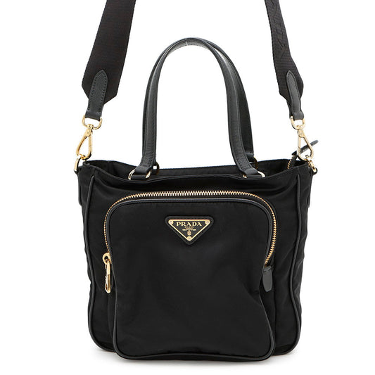 Prada ? 2wayTote Bag Black1BG308 Leather Nylon