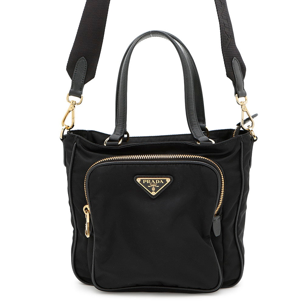 Waytote Bag Bg Leather Nylon
