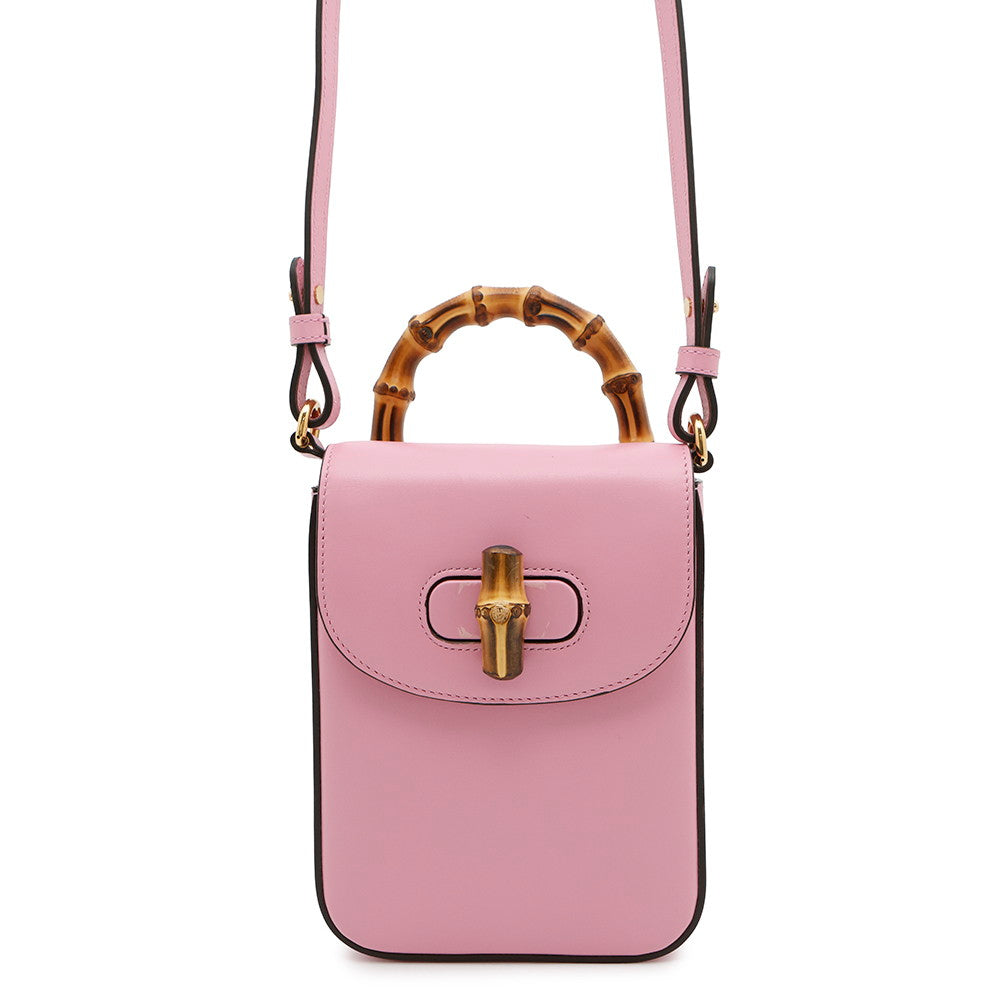 Gucci 3WAYShoulder Bamboo Leather Shoulder Bag